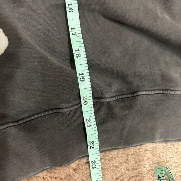 Anine Bing Alec Splatter Vintage Black Hoodie - Picture 10 of 11